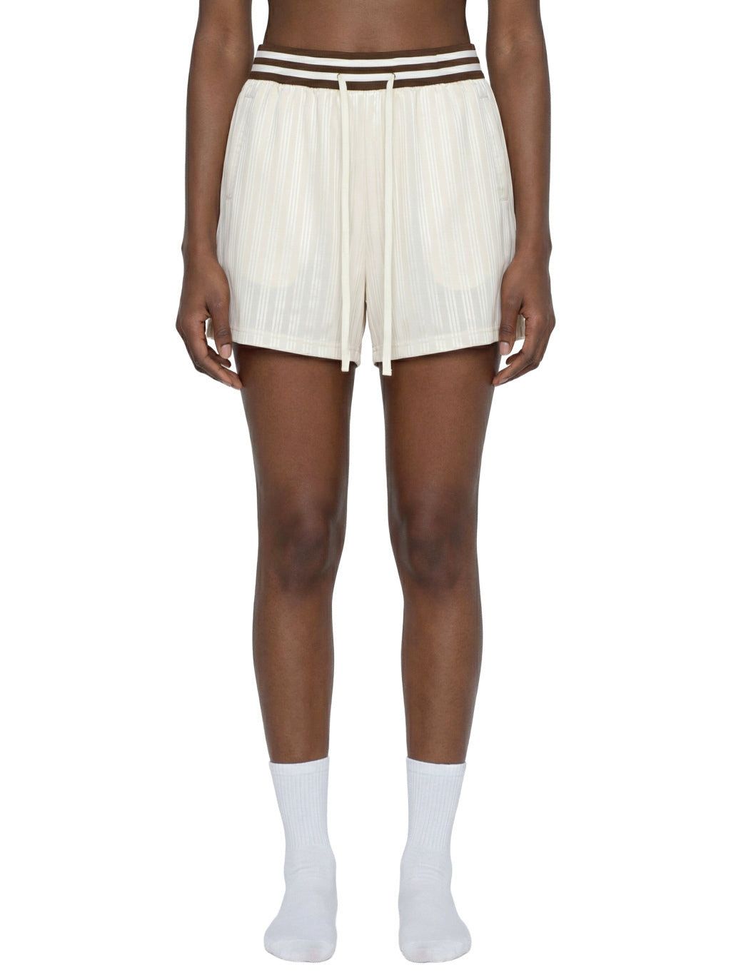 $triped Drawstring Shorts