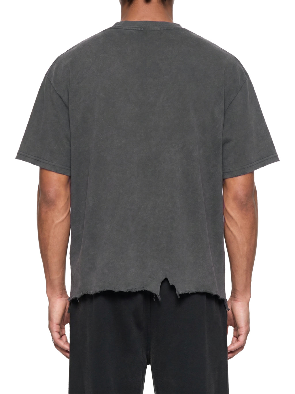 VintageBoxy Distressed Tee - Gray