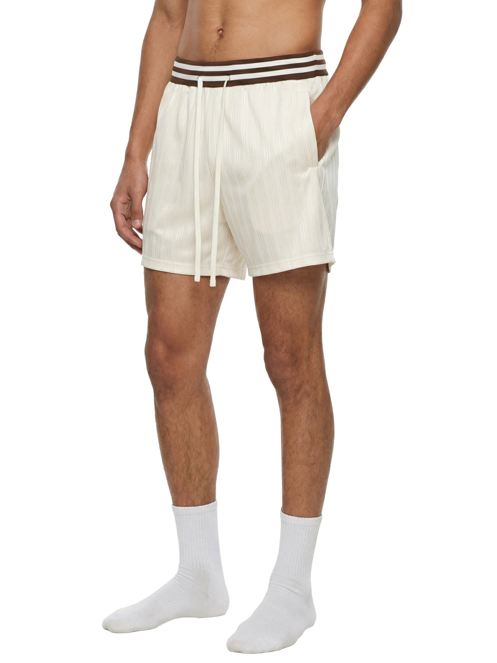 $triped Drawstring Shorts
