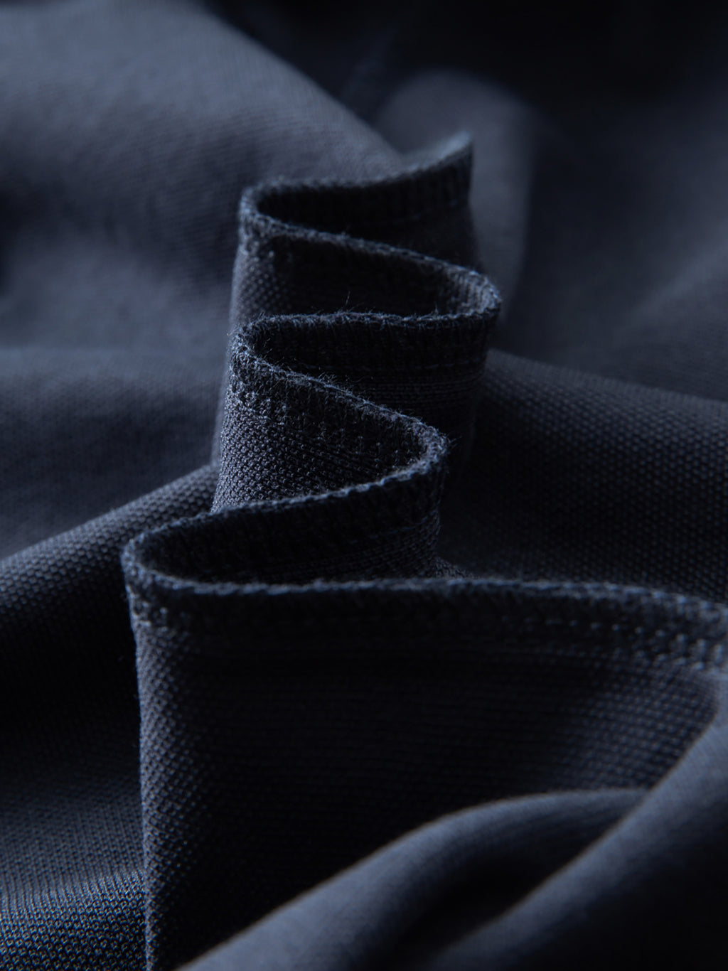 Contrast Collar Polo - Navy&White