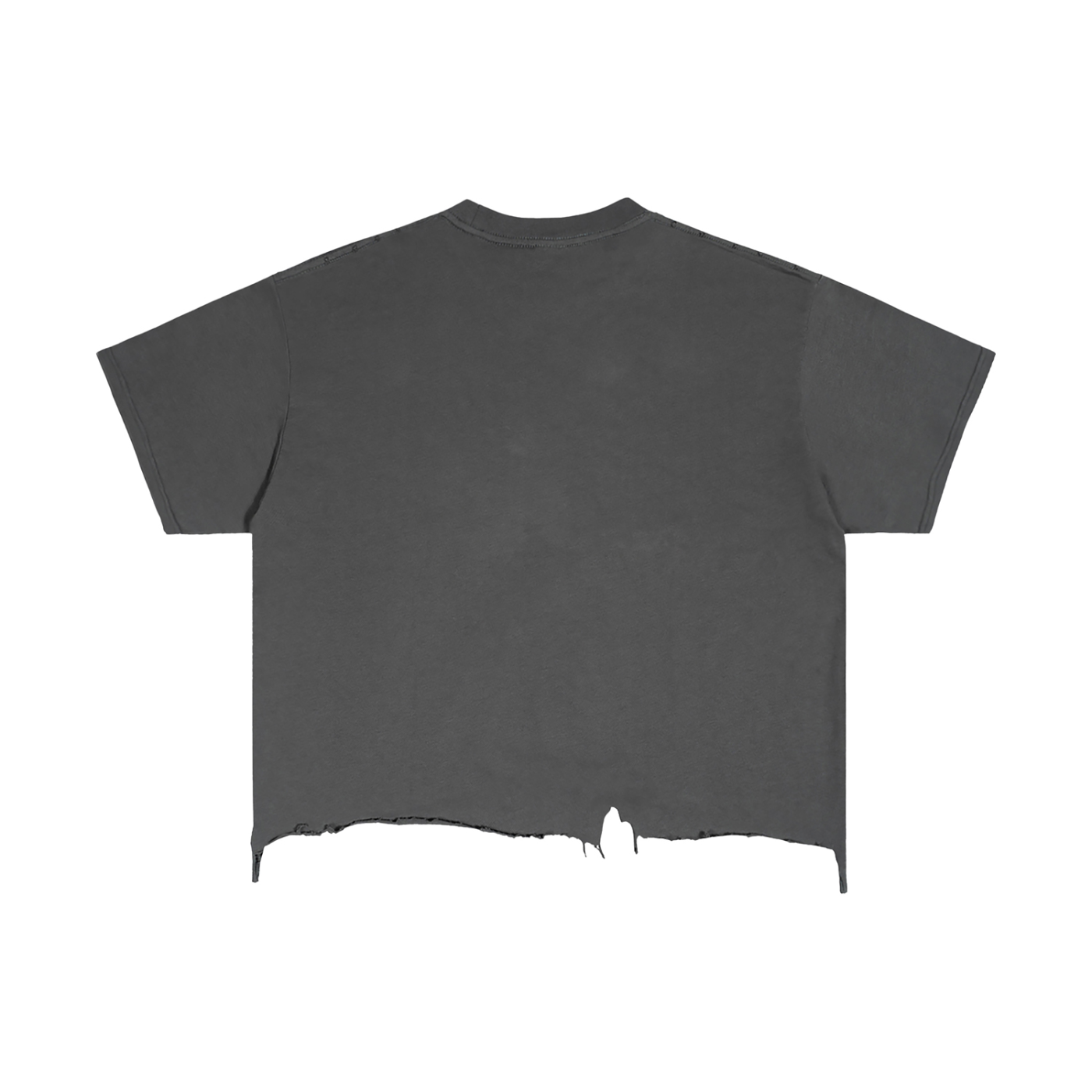 VintageBoxy Distressed Tee - Gray