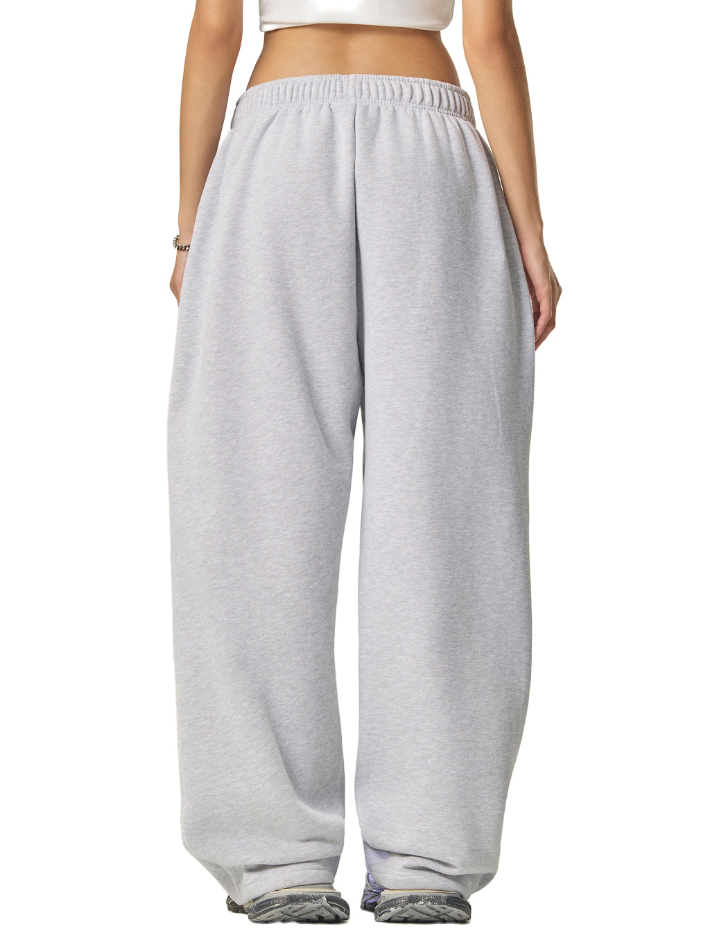 Contrast-$titched Fleece Sweatpants