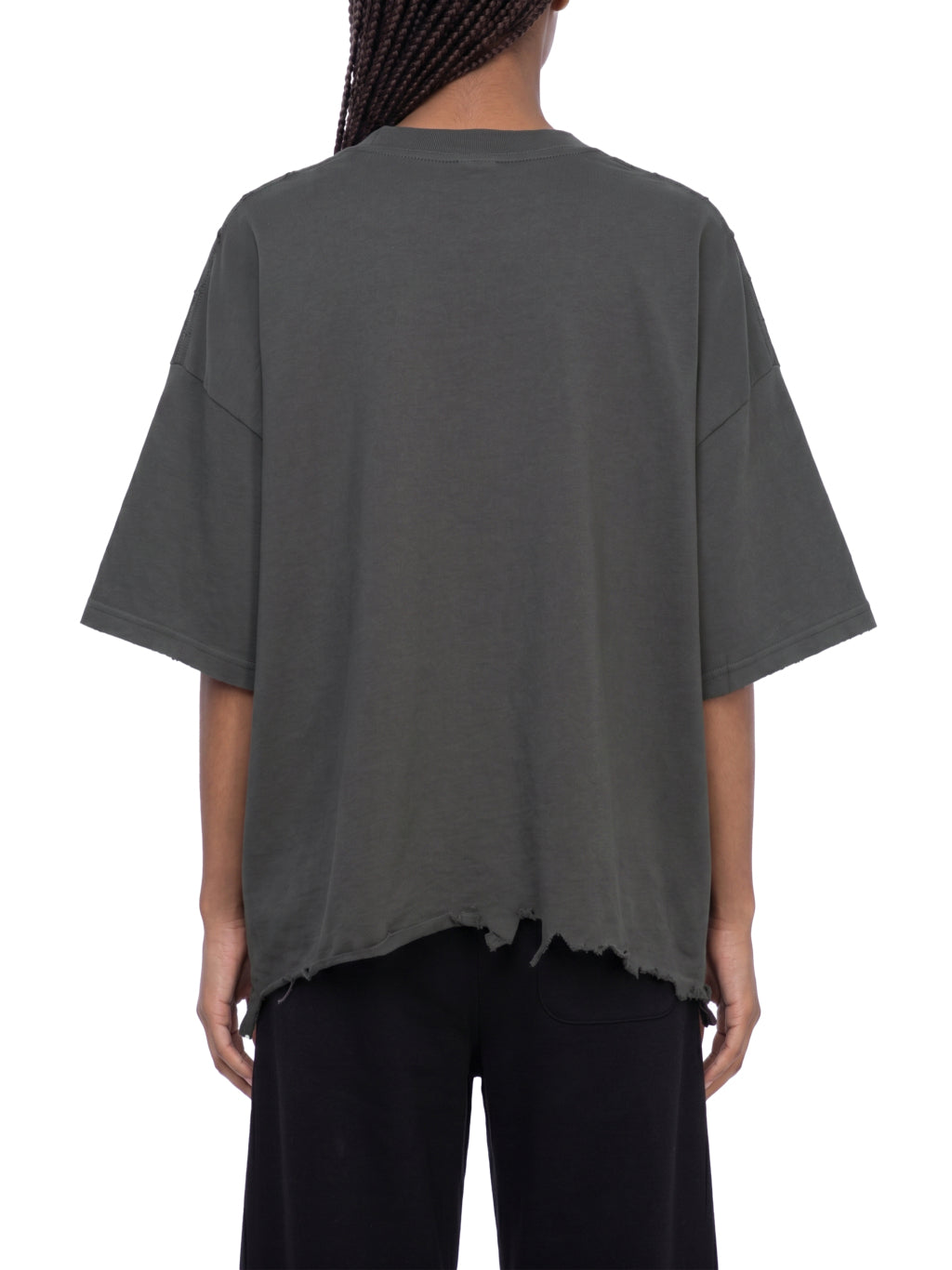 VintageBoxy Distressed Tee - VintageBlack