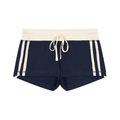Women’s Retro Stripe Shorts - Navy Blue