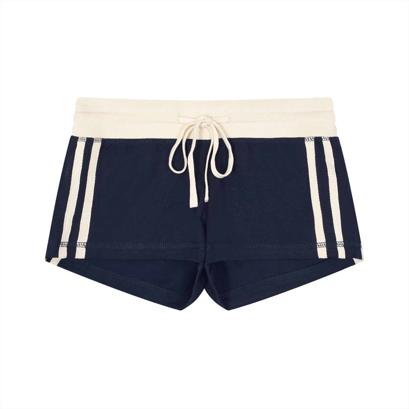 Women’s Retro Stripe Shorts - Navy Blue