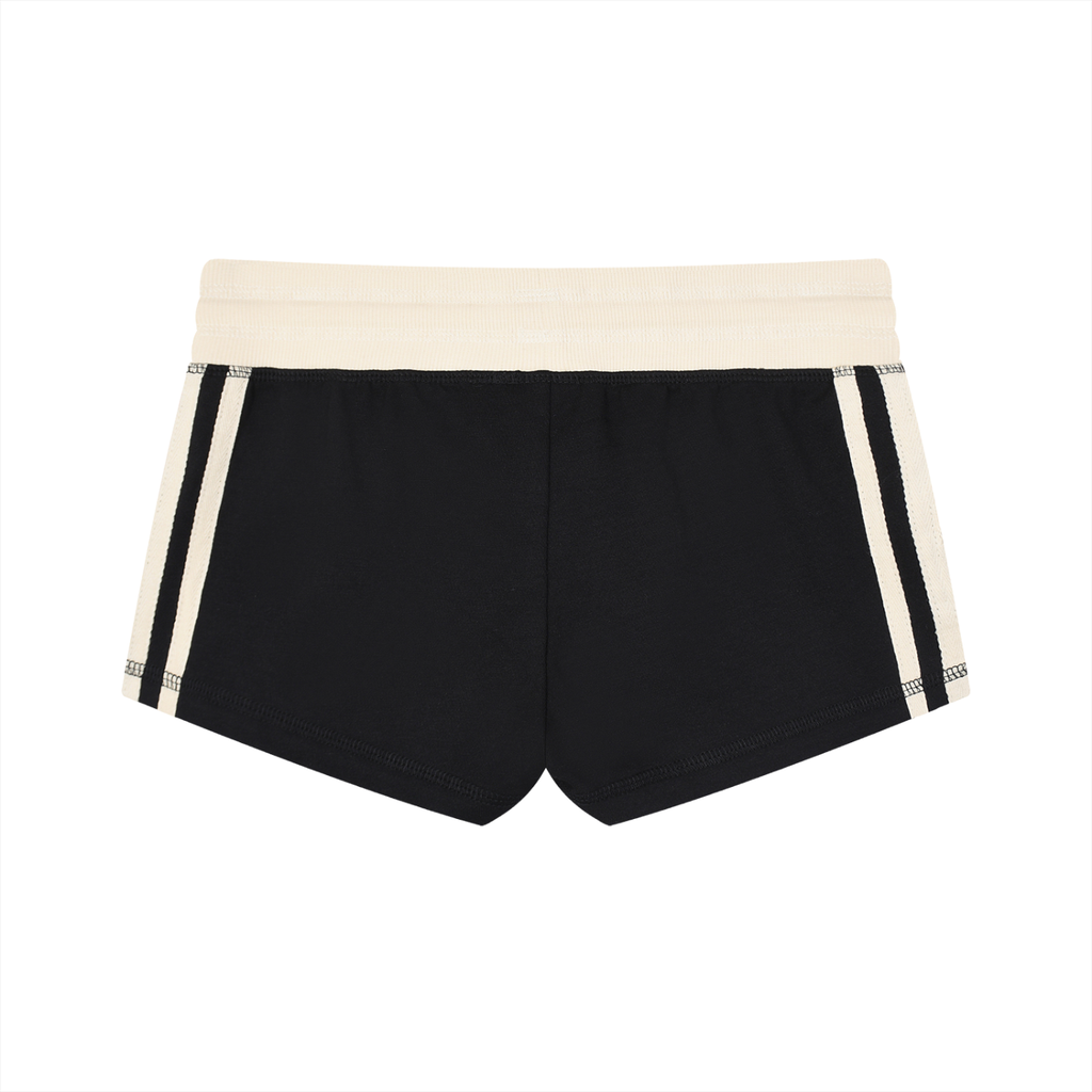 Women’s Retro Stripe Shorts - Black