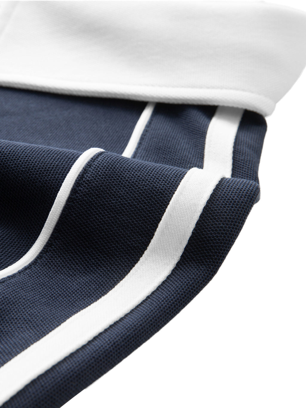 Contrast Collar Polo - Black&White
