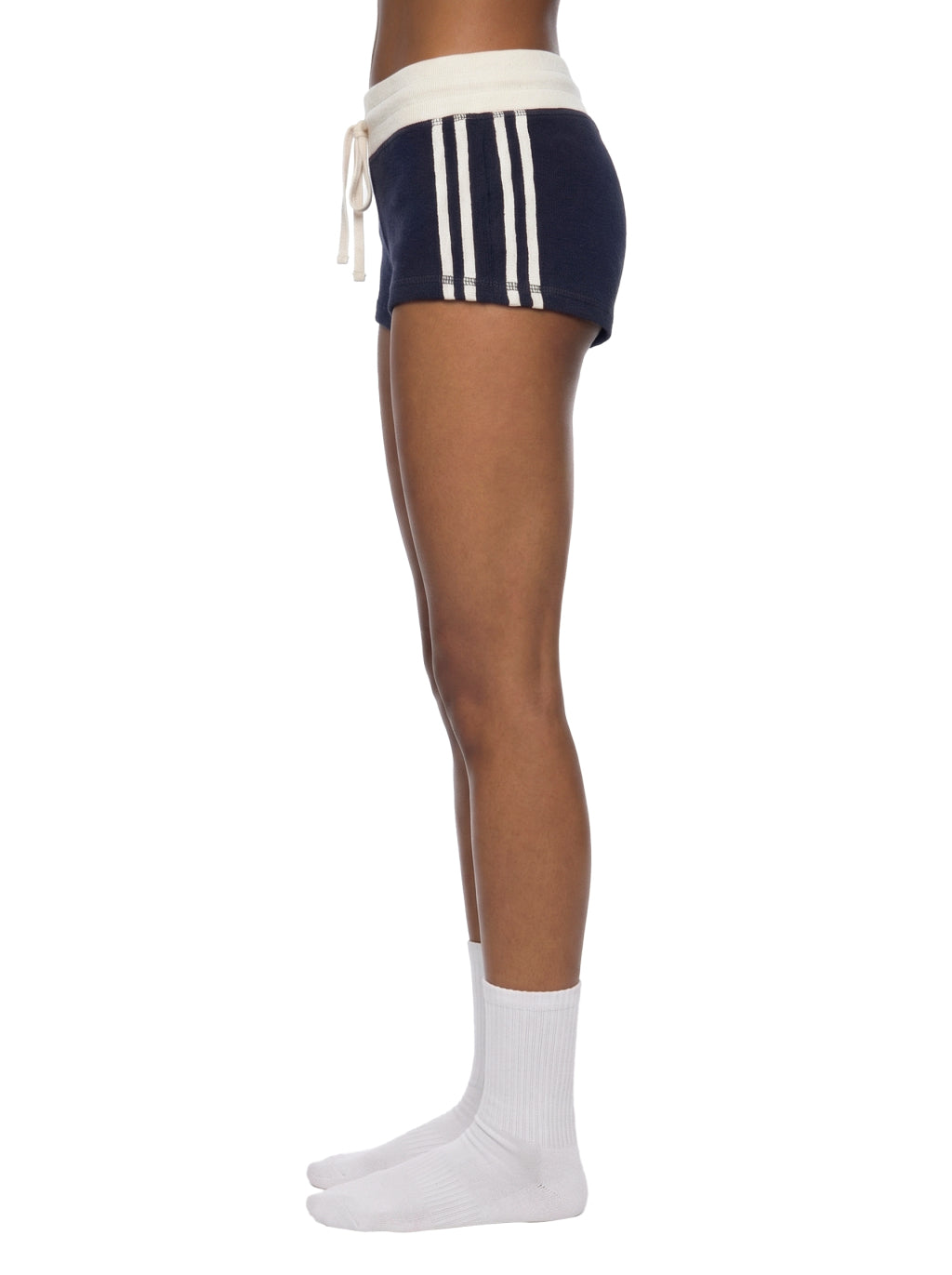 Women’s Retro Stripe Shorts - Navy Blue